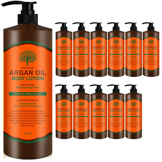 샤샤 아르간 오일 바디로션, 1.5L, 12개