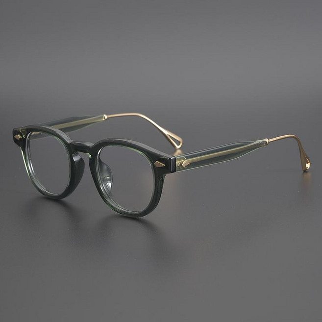 일본식 수제 두꺼운 뿔테 티타늄 안경테 빈티지 웰링턴 프레임