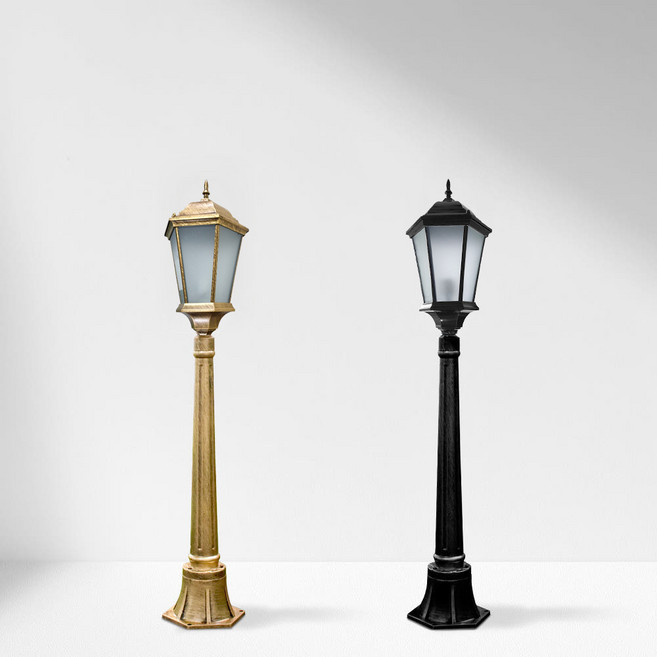 나눔조명 전기 가로등 정원등 잔디등 외부 야외 조명 LED, [황동]총 높이 1.1M(기둥0.7M)