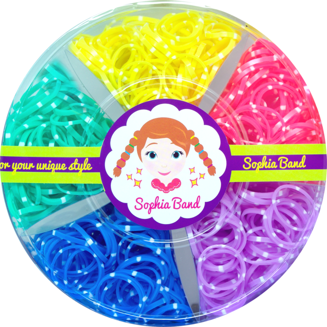 이쁨달다 소피아 칼라밴드 고무줄 헤어끈 유아동머리끈 100g