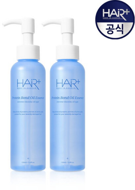 헤어플러스 단백질 본드 오일에센스 그린 플로럴 머스크 향, 150ml, 2개