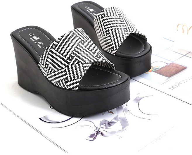 국내생산 여성 통굽슬리퍼 키높이 사무실 미용실 발편한 여자슬리퍼 굽10Cm