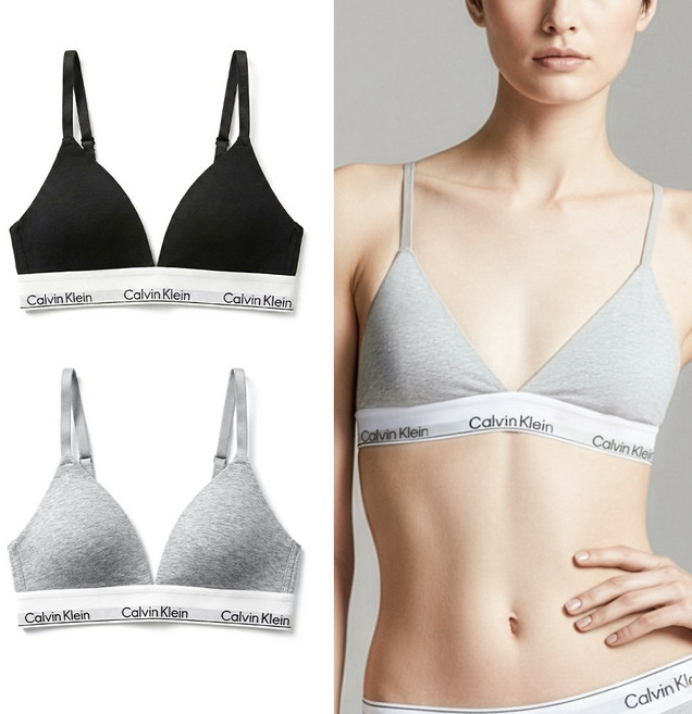 [전국무료배송] 캘빈클라인 여성 언더웨어 아이콘 코튼 모달 트라이앵글 단품