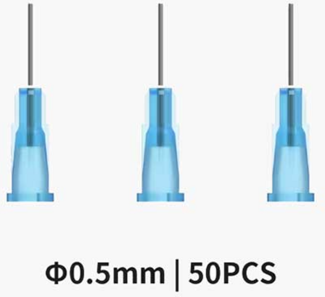 DSPIAE AB-D05 일회용 에어브러시용 특수 스프레이 바늘 0.5mm (50개입)