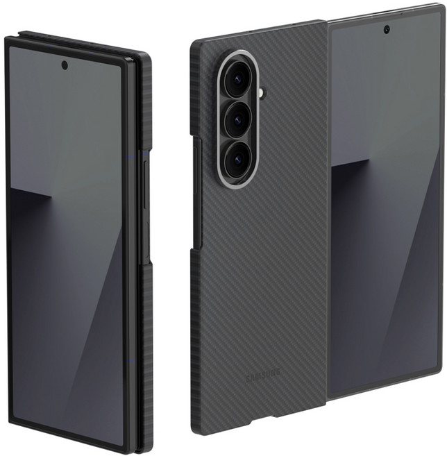 삼성 정품 갤럭시Z폴드7 슬림 카본 쉴드 케이스 스크레치 방지 아라미드 보호 커버 AR 액정보호필름 2매 포함 EF-XF966 N