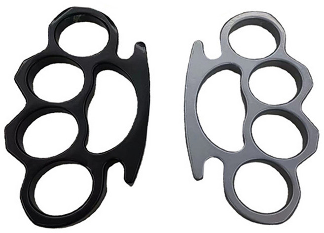 데이커버 호신용 너클 호신용품, 그레이, 1개