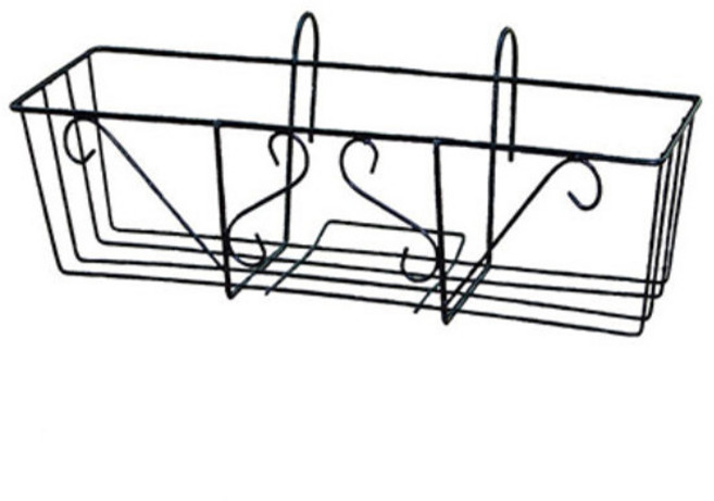 베란다 소형 화분 걸이 51 x 19 x 15 cm 블랙