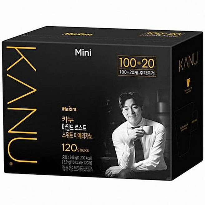 동서식품 맥심 카누 마일드 로스트 스위트 아메리카노 미니, 2.9g, 120개입, 3개