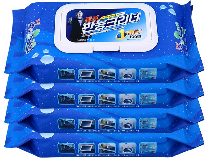 동성만능크리너 100매 캡형, 4개