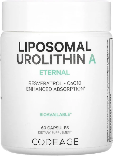 Codeage 리포소말 우롤리틴 A 이터널 캡슐 60정, 1개 - 쿠팡