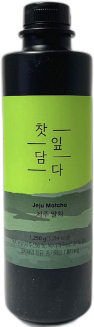 스위트컵 찻잎담다 제주 말차 녹차 베이스 농축액 대용량, 1개, 1.2kg