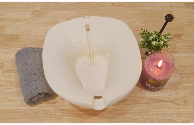 가정용 좌욕기 치질 임산부 출산 쑥 좌욕기 습식, 아이보리, 1개