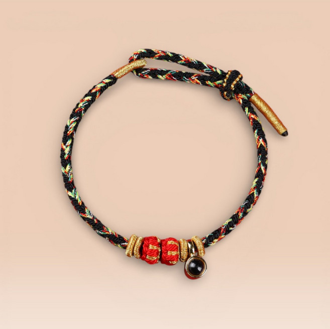 홍주 소원 성취 재물운 상승 12간지 띠별 수호신 매듭 팔찌