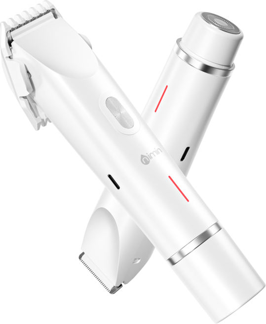 nimin 여성 브라질리언 제모기 비키니라인 면도기 Y존 제모기 모근제거기, 화이트, ZB-0236L, 전기면도기