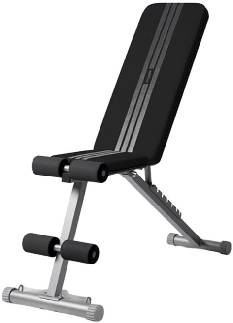 mobifitness 啞鈴凳 高彈海綿 舒適耐用 七檔調節, 黑色