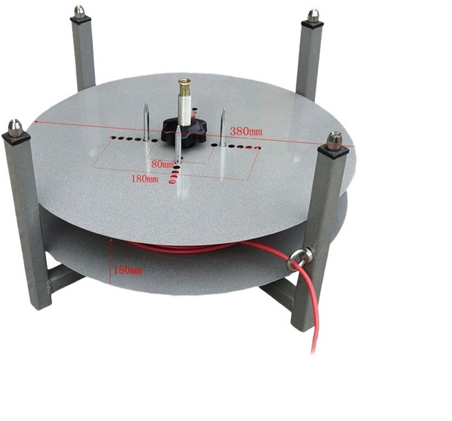 케이블 드럼 원판 거치대 풀링기 도르레 대형 포설기 38cm 10cm KS380-100