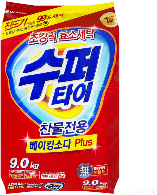 수퍼타이 베이킹소다 플러스 9kg, 4개