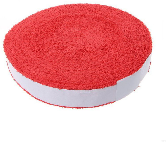 f1fd 10m 타월 접착제 그립 배드민턴 테니스 과잉 배드민턴 라켓 과잉 검은 자주색 빨간색 블루 옐로우, 1개, 레드 10M