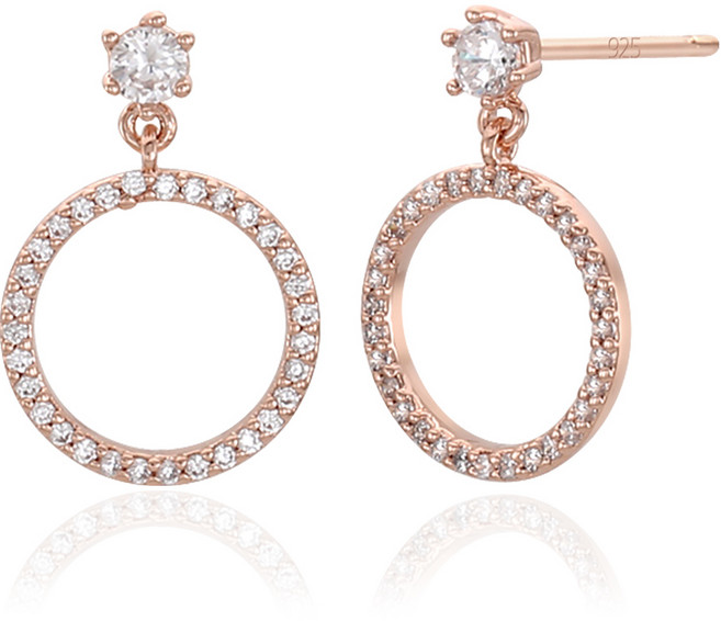 레베르 실버핀 포인트 데일리 여성 링 귀걸이 피어싱