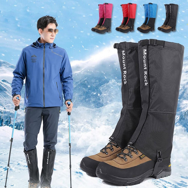 MOUNT ROCK 스노우 스패츠 ELS-046 ane+5715Pe, 레드-M_FREE