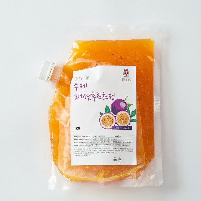동화속 프리미엄 자일로스 홈카페 수제 패션후르츠청, 1kg, 1개, 1개입