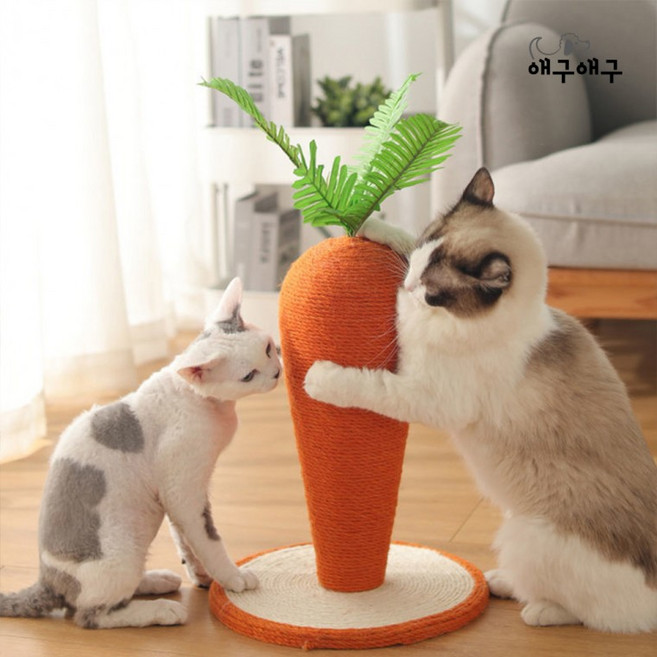 애구애구 고양이 당근 수직 스크래쳐, 당근 수직 스크래쳐 L, 1개