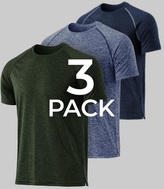 테슬라 애슬리오 하이퍼드라이 라운드 반팔 3팩 AO-CTS20 티셔츠