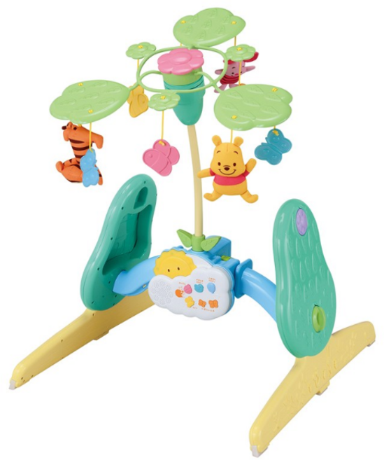 디즈니베이비 푸우 캐릭터 멜로디 모빌 체육관, 1개, 혼합색상