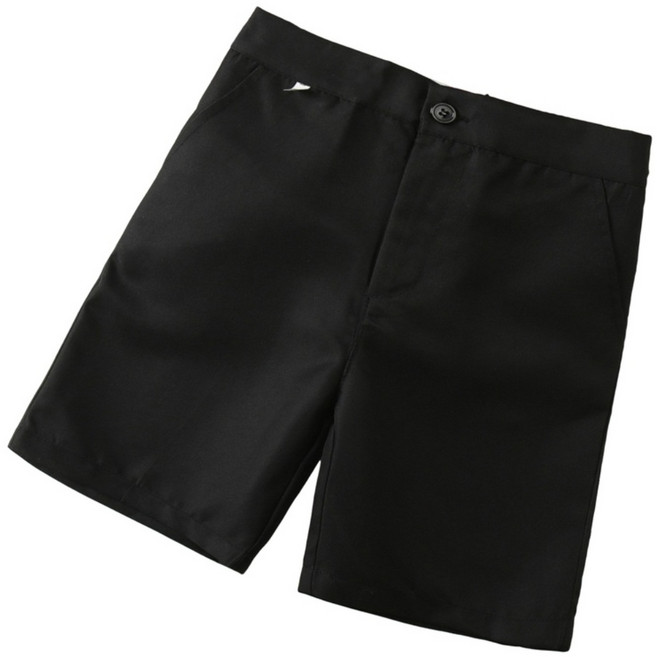 남아반바지 아동검정팬츠 유아 어린이면바지 정장 반바지