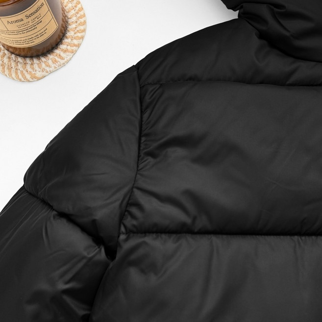 羽絨棉外套 綁帶收腰連帽排釦外套 麵包服 鋪棉外套 防風外套 女 設計感外套 冬季厚外套