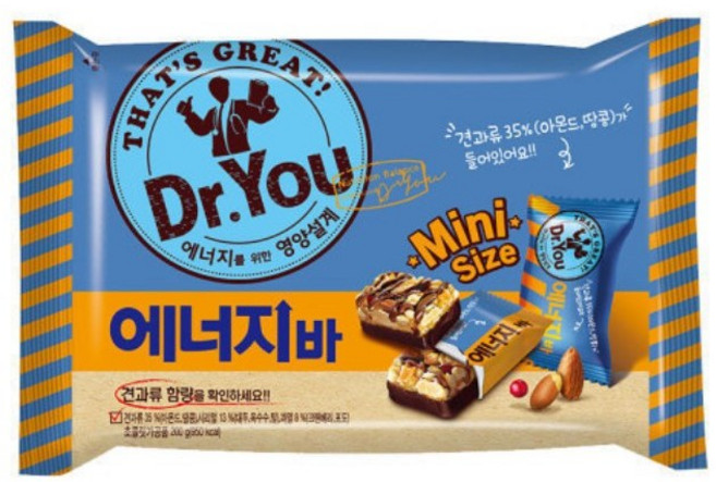 오리온 닥터유 에너지바 미니, 200g, 5개