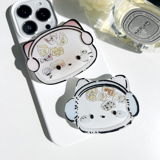 쉐이커 고양이 동물 스마트톡, 블루, 맥세이프 스마트톡(블랙), 1개