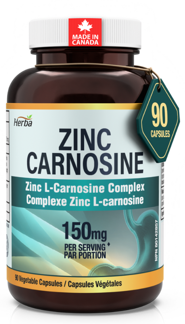 아연 L 카르노신 150mg 90캡슐 징크 l-카르노신 캐나다 식약처 승인 허바 캐나다, 1개, 90정