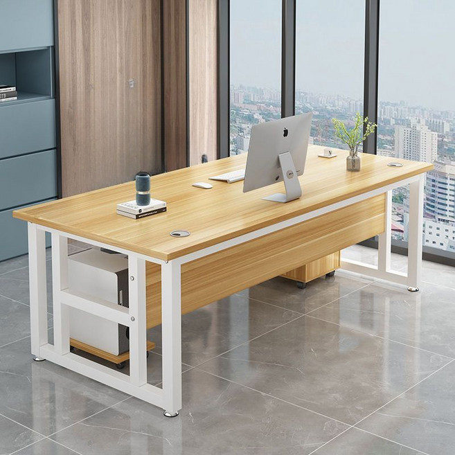 모던 중역용 오피스책상세트 사무실사장님공간 회장님간이책상, G04+ 캐비닛