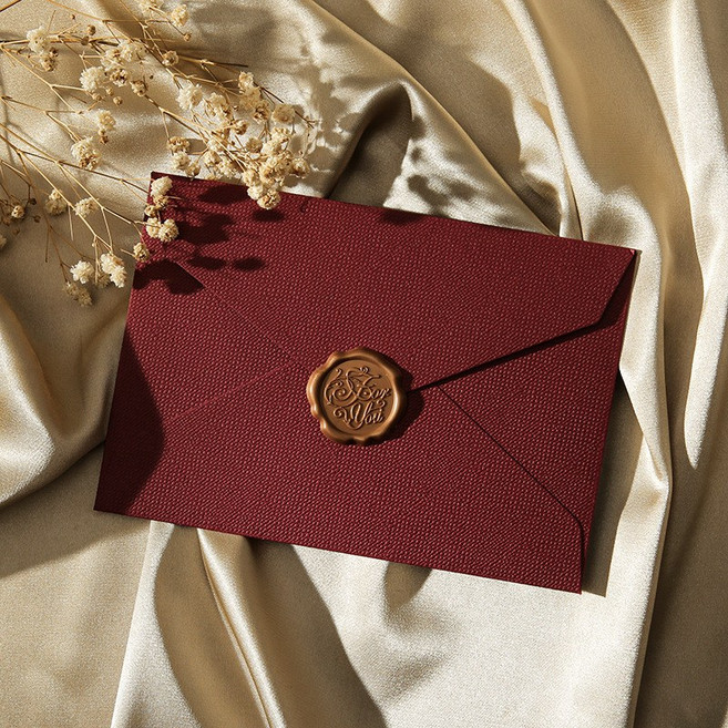 더블빈 부모님 고급 용돈 봉투, 6개, 버건디