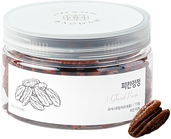 바오담 피칸강정 피칸정과 한식 디저트 정과 답례품 간식, 1개