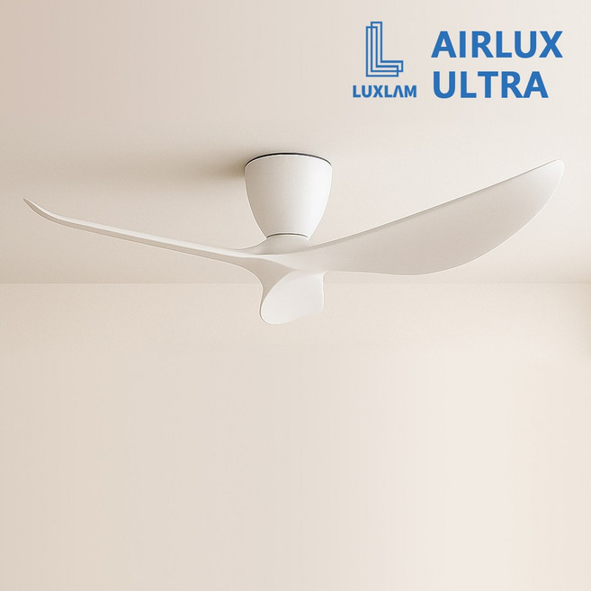 히트조명 IOT 에어룩스 울트라 실링팬 136 x 29 cm, 스노우화이트