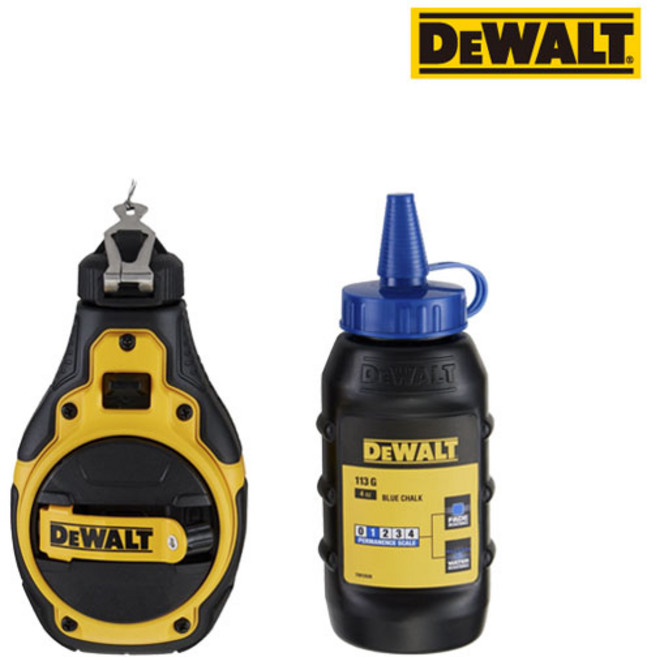 [디월트] DWHT48333BC / 에션셜 30m 블루 초크라인 세트 (분통 113g), 1개