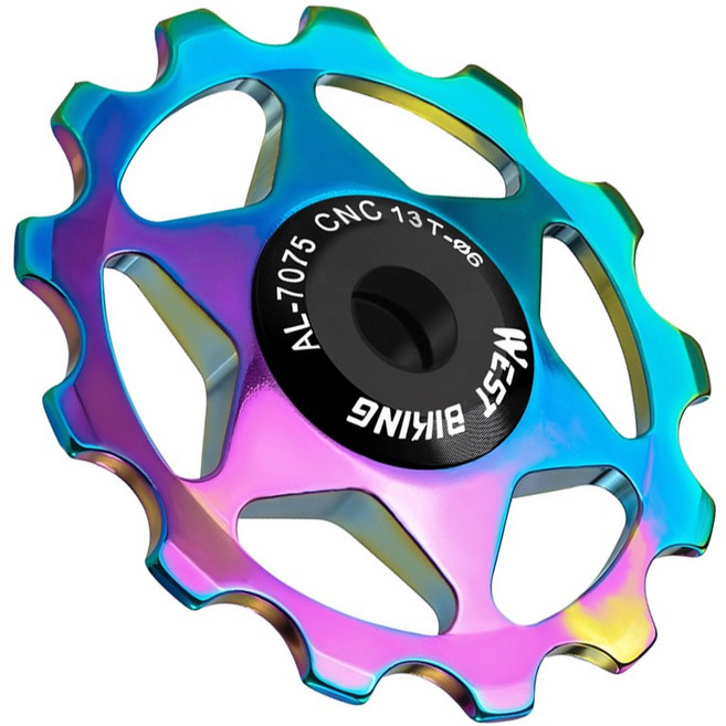 시그니처베이지 자전거 세라믹 휠 기어 베어링 풀리 변속기 13T 스램 YPZ490, 1개, 멀티컬러