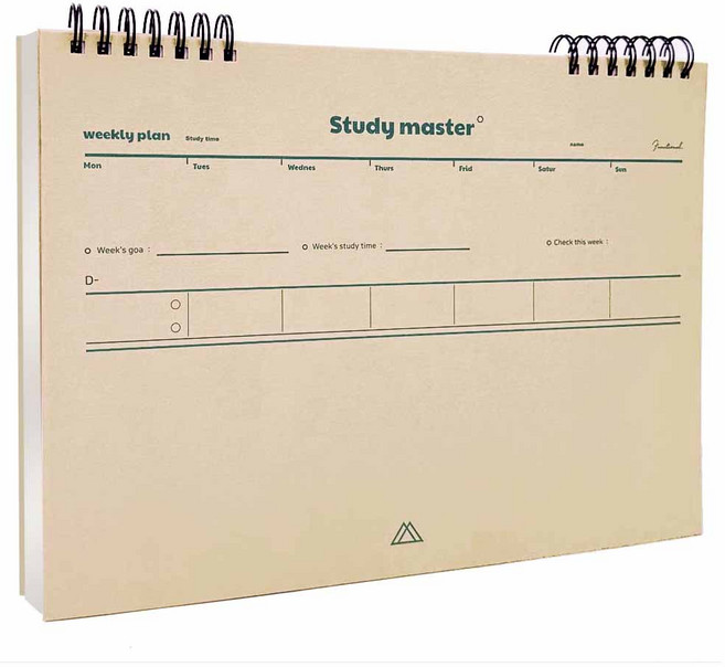 뮤니드 It spring 와이드 위클리 스터디 플래너, 1COLOR Soft beige(베이지색상), 1개