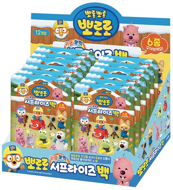 뽀로로와 친구들 서프라이즈백 12개입 (1박스), 12개