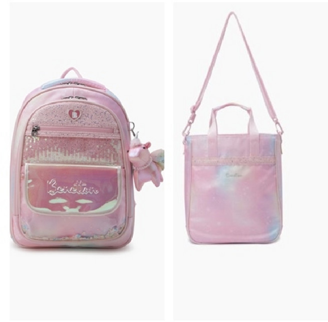 [AK수원점] [베네통 키즈] QCBG02611QCBG12611(MU)블링 플랩 책가방 세트