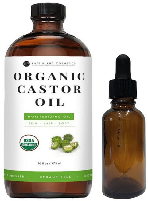 KATE BLANC COSMETICS CASTOR OIL 蓖麻油, 1個, 加贈滴管瓶 效期2026/12, 473ml