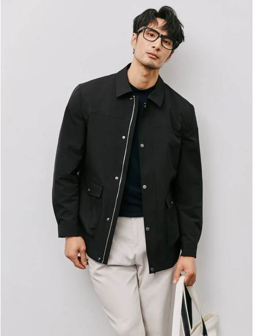쩐쿠 남성 카라넥 캐주얼 집업 자켓 ZM010