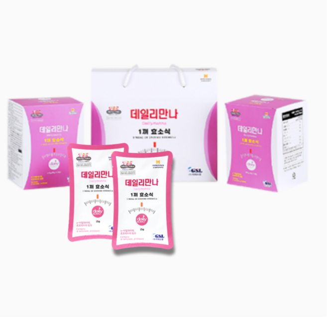 지에스엘 데일리만나 한끼 효소식 750g 15포x2개