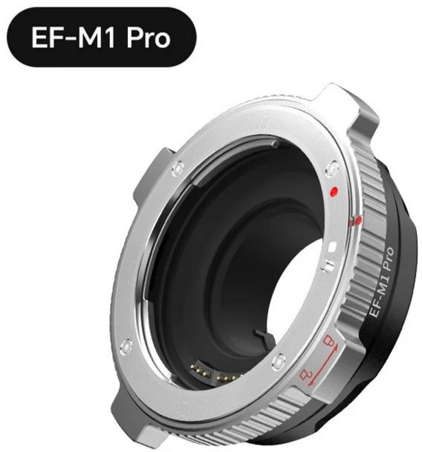 VILTROX EF-M1 Pro 렌즈 마운트 어댑터 캐논 EF/EF-S 렌즈용 M4/3 미러리스 카메라 자동 초점, 1개, EF-M1Pro