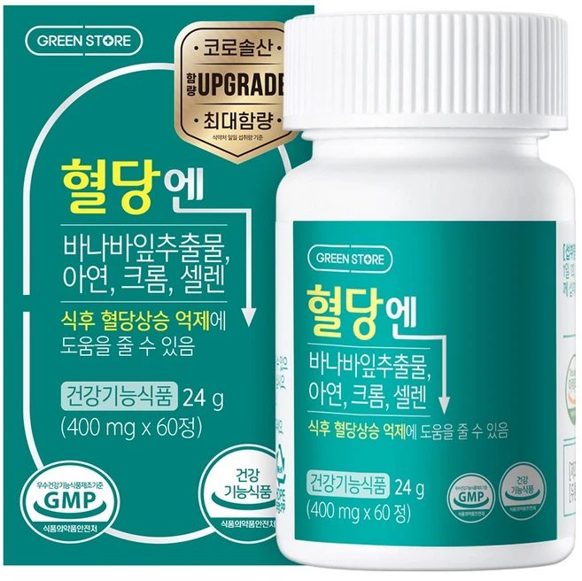 그린스토어 혈당엔, 60정, 1개 - 쿠팡