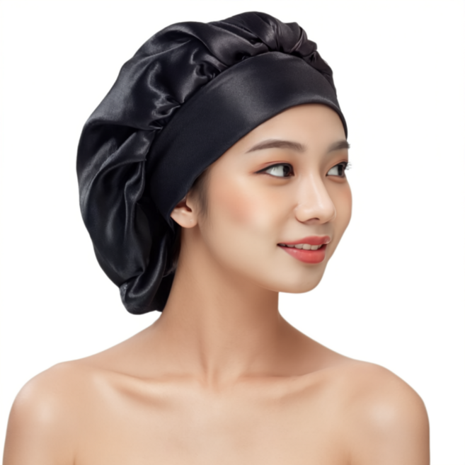 에코룸 실크 헤어캡 수면모자 헤어 케어용