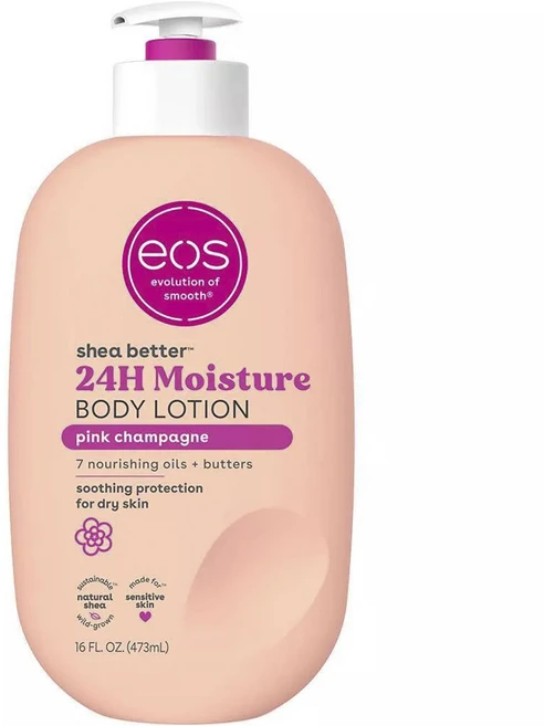 이오스 시어 베타 24시간 모이스처 바디 로션 핑크 샴페인, 1개, 473ml - 쿠팡