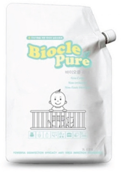 바이오클퓨어 2리터 리필용 / 자가소독용 살균제 / 미산성차아염소산수 (PH5.5~6.5), 2L, 1개